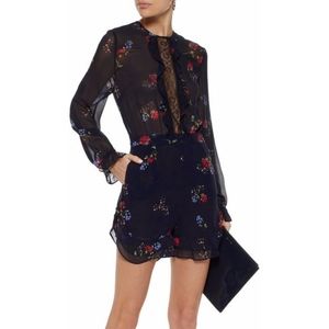 NICHOLAS floral silk romper with TAGS